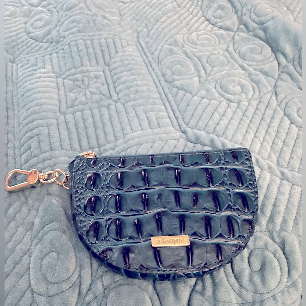 Brahmin key holder with storage patch